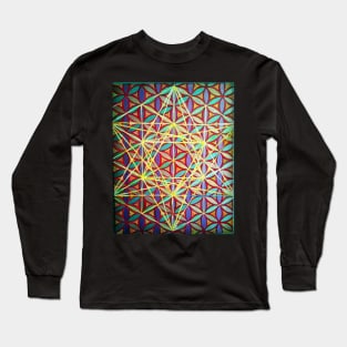 Seeds of Life - Abstract Digital Painting Long Sleeve T-Shirt